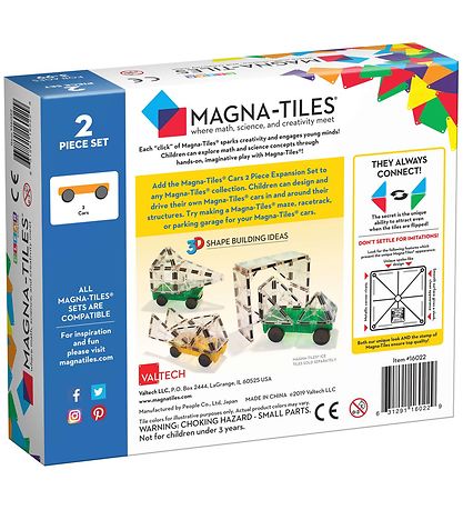 Magna-Tiles Magnet expansion set - 2 Parts - Car