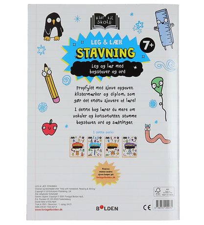 Forlaget Bolden Activity Book - Leg og Lær: Stavning - Danish