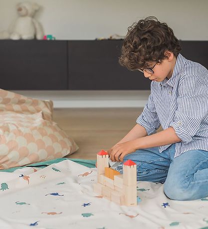 Play&Go Toy Storage Bag Blanket - Ø140 - Dino