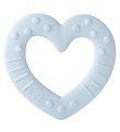 BIBS Teether - Heart - Baby Blue