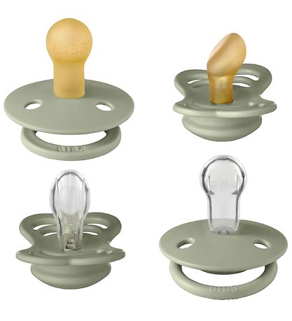 BIBS Pacifiers - Try-it Collection - 4-Pack - Size 1 - Sage BIBS Pacifiers - Try-it Collection - 4-Pack - Size 1 - Sage