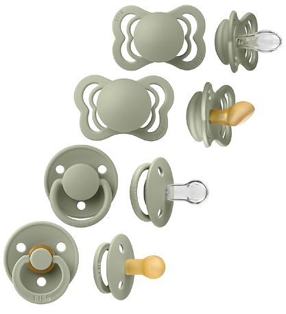 BIBS Pacifiers - Try-it Collection - 4-Pack - Size 1 - Sage BIBS Pacifiers - Try-it Collection - 4-Pack - Size 1 - Sage