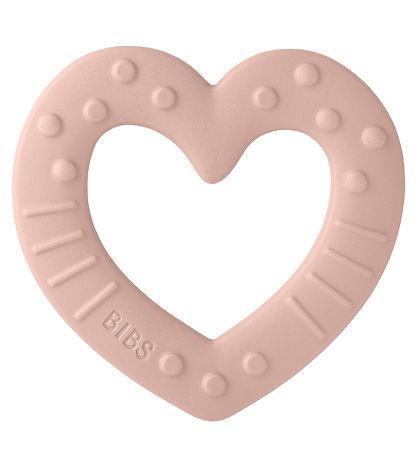 Anneau de dentition BIBS - Heart - Blush
