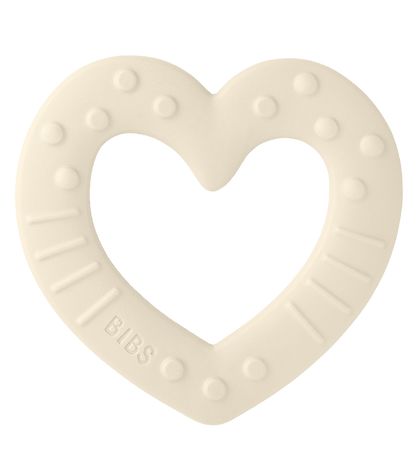 Bibs Teether - Heart - Ivory Bibs Teether - Heart - Ivory