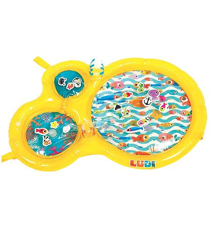 Ludi Play Mat - Water - 94x63 cm - Yellow Ludi Play Mat - Water - 94x63 cm - Yellow
