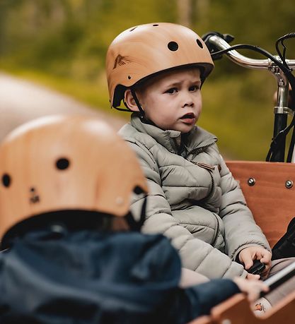 Coconuts Bicycle Helmet - S - Wooden look