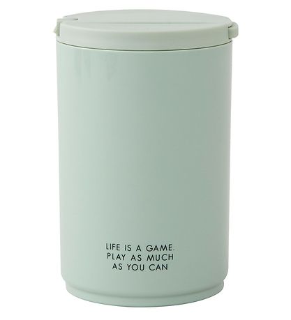 Design Letters Cup w. Straw - Kids - 330 mL - Green Ballo