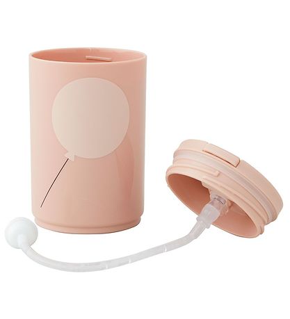 Design Letters Cup w. Straws - Kids - 330 mL - Powder Rose Ballo