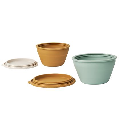 Liewood Bowls - 2-Pack - Dale - Golden Caramel Multi Mix