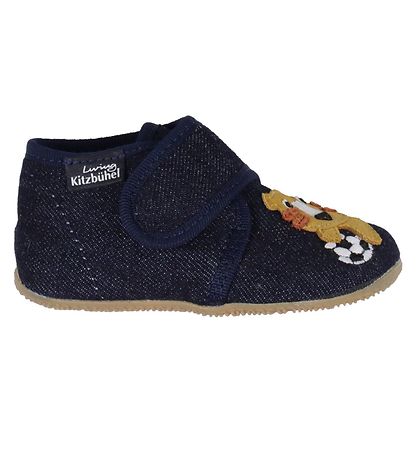 Living Kitzbühel Slippers - Night Blue w. Tiger