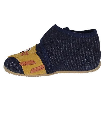 Living Kitzbühel Slippers - Night Blue w. Tiger