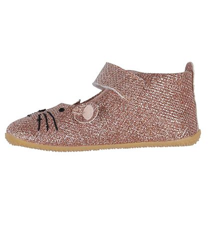 Living Kitzbühel Ballerina Slippers - Pink Glitter w. Cat