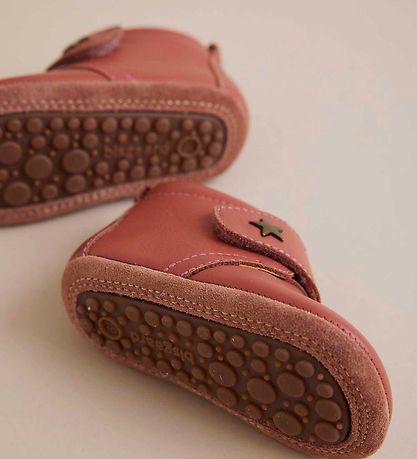 Bisgaard Leren Slippers - Roze m. Ster Bisgaard Leren Slippers - Roze m. Ster