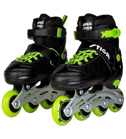 Patins à Roulettes Stiga - Tornado - Noir/Vert - En ligne