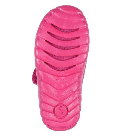 Superfit Slippers - Wool - Pink w. Hearts