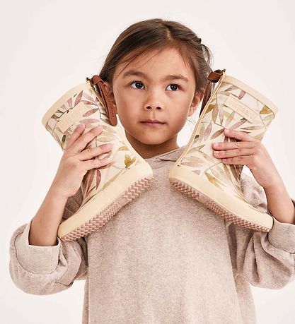 Bisgaard Regenlaarzen - Mode - Beige Bladeren