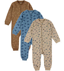 Pippi Jumpsuit w.o. Footies - 1 pcs - Assorted - Coloured w. Pat Pippi Jumpsuit w.o. Footies - 1 pcs - Assorted - Coloured w. Pat