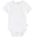 Pippi Baby Bodysuit - Basic - S/S - White Pippi Baby Bodysuit - Basic - S/S - White