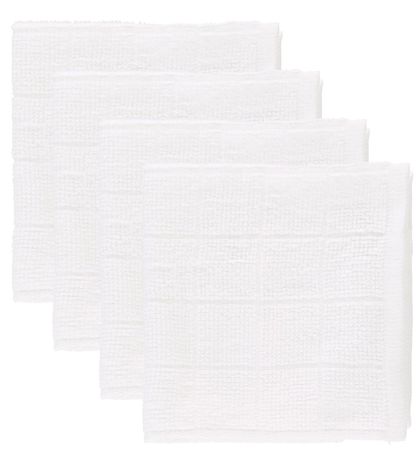 Pippi Waschlappen - 4er-Pack - Weiß