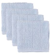 Pippi Baby Wash Cloth - 4-Pack - Light Blue Pippi Baby Wash Cloth - 4-Pack - Light Blue