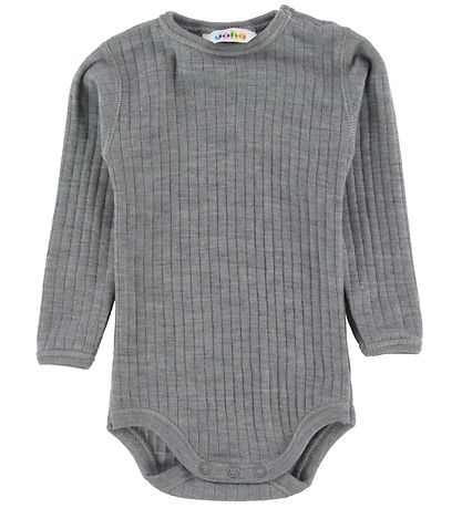 Joha Bodysuit - Wool - L/S - Grey Joha Bodysuit - Wool - L/S - Grey