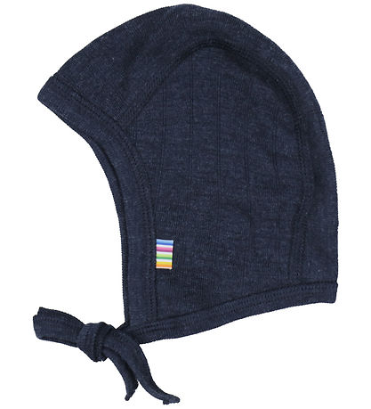 Joha Babymütze - Wolle/Seide - Navy