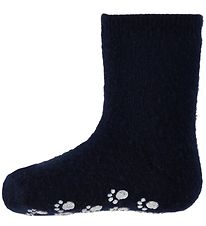 Joha Sokkar - Ull - Dökkblátt M. Non-Slip botn Joha Sokkar - Ull - Dökkblátt M. Non-Slip botn