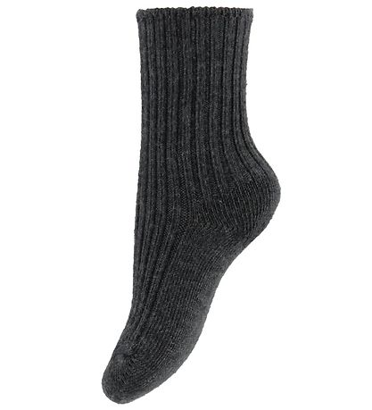 Chaussettes Joha - Laine - Gris Charbon Chaussettes Joha - Laine - Gris Charbon