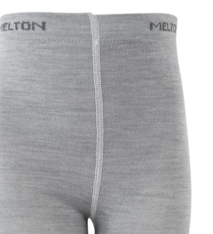 Melton Strumpbyxor - Ull/Bomull - Grå Melton Strumpbyxor - Ull/Bomull - Grå