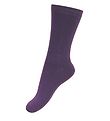 Melton Basic Socks - Dark Purple