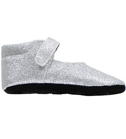 Fuzzies Ballerina Slippers - Amalie - Silver w. Glitter Fuzzies Ballerina Slippers - Amalie - Silver w. Glitter