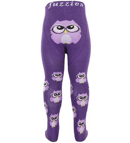 Fuzzies Tights - Purple w. Owl Fuzzies Tights - Purple w. Owl