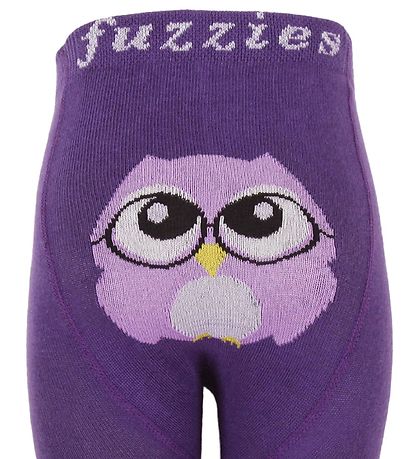 Fuzzies Tights - Purple w. Owl Fuzzies Tights - Purple w. Owl