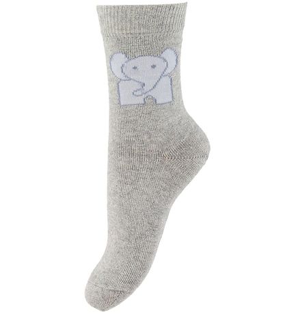 Chaussettes Fuzzies - 2 Pack - Marron Clair av. Éléphants Chaussettes Fuzzies - 2 Pack - Marron Clair av. Éléphants