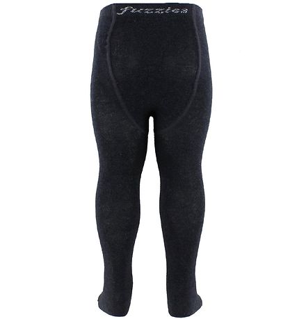 Collants Fuzzies - Laine/Coton - Gris Charbon Collants Fuzzies - Laine/Coton - Gris Charbon