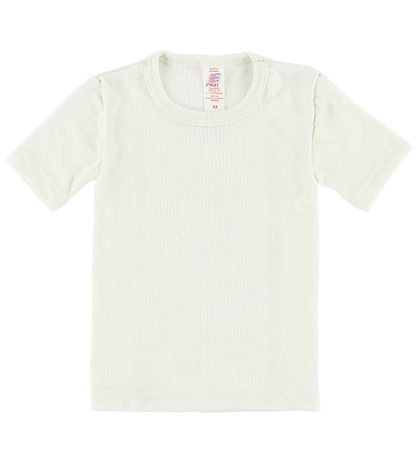 Engel Stuttermabolur - Ull - Náttúrulegt Engel Stuttermabolur - Ull - Náttúrulegt