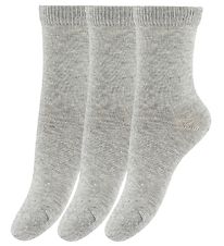 Melton Socks - 3-Pack - Grey Melange Melton Socks - 3-Pack - Grey Melange