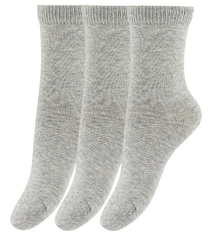 Melton Socks - 3-Pack - Grey Melange Melton Socks - 3-Pack - Grey Melange