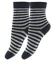 Fuzzies Socks - 2-Pack - Grey Striped
