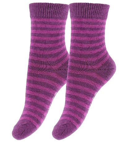 Fuzzies Socks - 2-Pack - Cerisestriped Fuzzies Socks - 2-Pack - Cerisestriped
