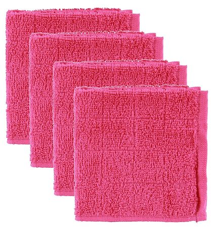 Pippi Waschlappen - 4er-Pack - Pink