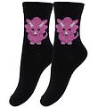 Fuzzies Socks - 2-Pack - Black w. Dino Fuzzies Socks - 2-Pack - Black w. Dino