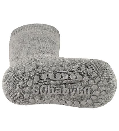 GoBabyGo Halkskydd Strumpor - Gråmelerad GoBabyGo Halkskydd Strumpor - Gråmelerad