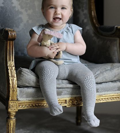 GoBabyGo Krypstrumpbyxor - Gråmelerad GoBabyGo Krypstrumpbyxor - Gråmelerad
