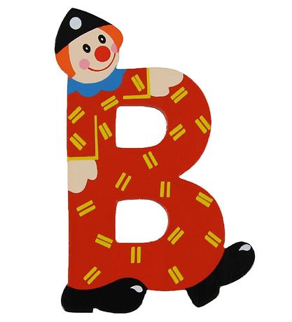 Clowns Lettre Petit Jour Paris - B - Rouge Clowns Lettre Petit Jour Paris - B - Rouge