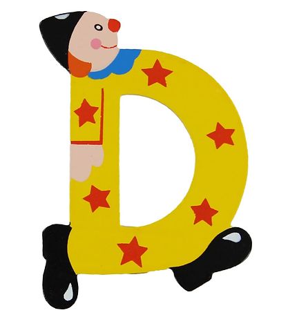 Petit Jour Paris Clowns Letter - D - Yellow Petit Jour Paris Clowns Letter - D - Yellow