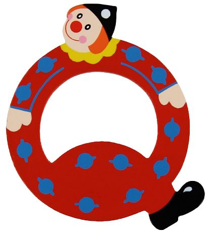 Petit Jour Paris Clowns Letter - Q - Red Petit Jour Paris Clowns Letter - Q - Red