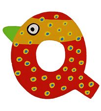 Petit Jour Paris Crazy Bird Letter - Q - Red Petit Jour Paris Crazy Bird Letter - Q - Red