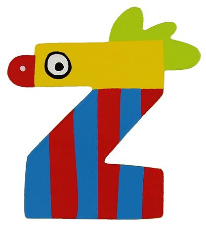 Petit Jour Paris Crazy Bird Letter - Z - Yellow Petit Jour Paris Crazy Bird Letter - Z - Yellow