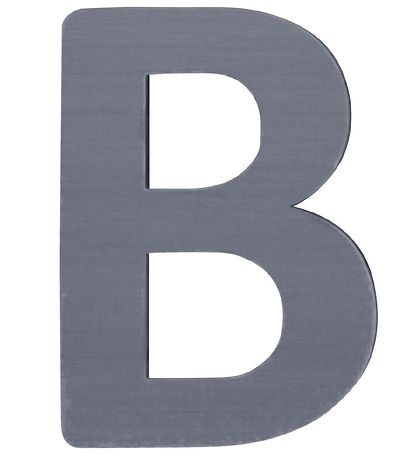 Sebra Wooden Letter - B - Grey Sebra Wooden Letter - B - Grey